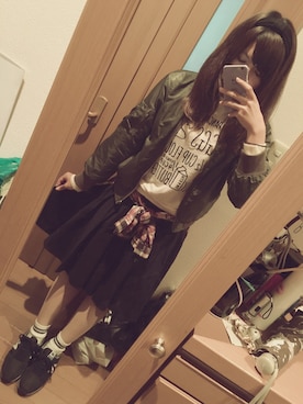 「tiptop」｜うにょぴさん（レディース・157cm）の秋コーディネート