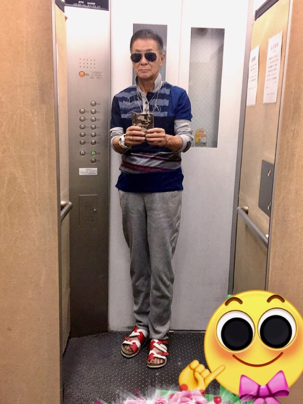 「ポロシャツ」｜「CHROME HEARTSのアイテム（ネックレス、シルバー系）」を使った、K-Kenji⚾️さん（メンズ・174cm）の秋コーディネートの1枚目の写真