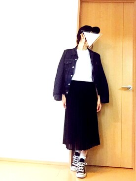 「無印良品（ムジルシリョウヒン）のアイテム（その他アウター）」を使った、micさん（レディース・162cm）の春コーディネート