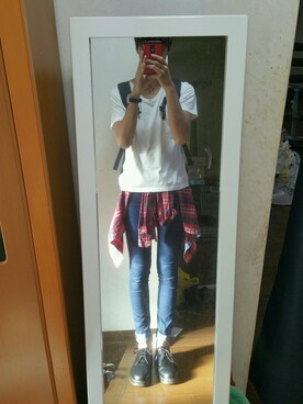 「Dr. Martens（ドクターマーチン）のDr.Martens 1461 3EYE SHOE [ドクターマーチン 1461 3アイ シューズ]（靴子、ブラック系）」を使った、ショーン✂さん（メンズ・183cm）の秋コーディネート