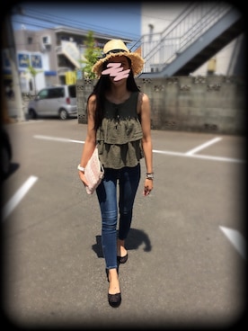 yurie♡さん（レディース・170cm）の夏コーディネート