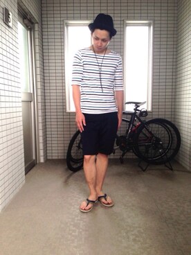 ダークロさん（メンズ・168cm）の夏コーディネート