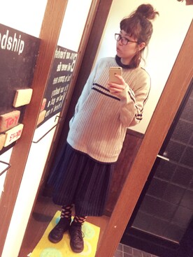 みつばち あ-ゃ。さん（レディース・163cm）の冬コーディネート