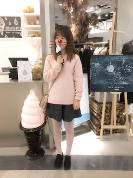 「initial（イニシャル）のアイテム（その他）」を使った、巨大圆さん（レディース・166cm）の秋コーディネート