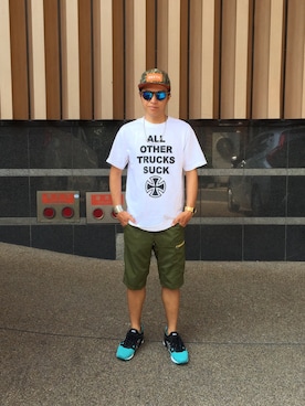 「HOUDINI（フディーニ）のアイテム」を使った、sagari515さん（メンズ・165cm）の夏コーディネート