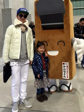 「UNUSED」｜「アイテム（ダウンジャケット/コート）」を使った、sagari515さん（メンズ・165cm）の冬コーディネート