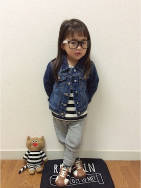 「去年の服」｜as-pさん（キッズ・80cm）の秋コーディネート