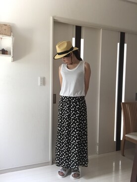 「PEACH JOHN（ピーチジョン）のアイテム（ワンピース/ドレス）」を使った、akoさん（レディース・169cm）の夏コーディネート