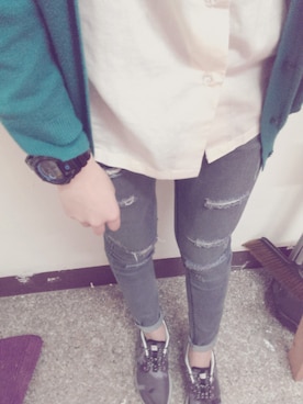 「CASIO（カシオ）のG-shock（アナログ腕時計、ブラック系）」を使った、Zoey💕さん（レディース・168cm）の夏コーディネート