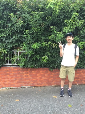 「ラブ＆ピース2016」｜「アイテム（キャップ）」を使った、Hiroakiさん（メンズ・180cm）の秋コーディネート