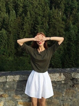 「skirt」｜「アイテム（腕時計）」を使った、Ces pさん（レディース・165cm）の夏コーディネート