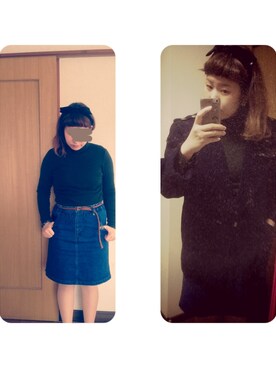 m z h **さん(レディース・160cm)の冬コーディネート