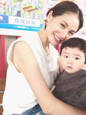 「ISABEL MARANT（イザベルマラン）のアイテム（アクセサリー）」を使った、二ノ宮和佳子さん（レディース・172cm）の夏コーディネート