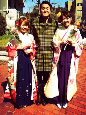 「Mackintosh（マッキントッシュ）のアイテム（ジャケット/アウター、ブラウン系）」を使った、Hamamoto Keitaさん（メンズ・180cm）の冬コーディネート