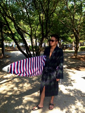 「POLO RALPH LAUREN（ポロ ラルフ ローレン）のアイテム（トップス、グリーン系）」を使った、Hamamoto Keitaさん（メンズ・180cm）の冬コーディネート