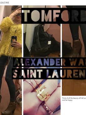 「MSGM（エムエスジーエム）のアイテム（パンツ）」を使った、かみせみわさん（レディース・162cm）の秋コーディネート