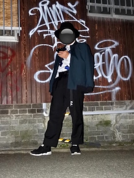 「Y-3（ワイスリー）のアイテム（その他）」を使った、OKYMさん（メンズ・165cm）の冬コーディネート