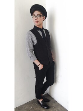 「Raoul（-）のアイテム」を使った、Ryan 진치원 さん（メンズ・170cm）の春コーディネート