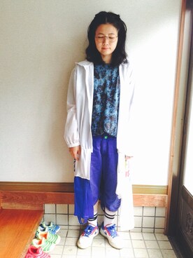 「W&LT（ウォルト）のアイテム」を使った、🐻ぽー🐻さん（レディース・160cm）の夏コーディネート