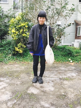 「MISTICKS（ミスティックス）のアイテム」を使った、🐻ぽー🐻さん（レディース・160cm）の冬コーディネート