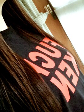 「PIZZAOFDEATHのアイテム（Tシャツ/カットソー、ブラック系）」を使った、ユウΨ(｀∇´)Ψさん（レディース・168cm）の春コーディネート
