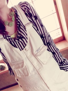 「united arrows」｜「アイテム（オールインワン・サロペット）」を使った、Yuiさん（レディース・163cm）の春コーディネート