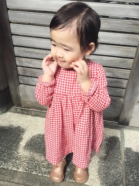 「Pepe（ペペ）のアイテム」を使った、Yuiさん（キッズ・90cm）の秋コーディネート