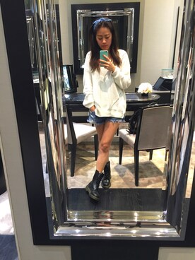 「stradivarius（ストラディバリウス）のアイテム（その他アウター）」を使った、AmberLienさん（レディース・163cm）の春コーディネート