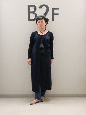 sayuri maedaさんの「パイピングベレー帽」を使ったコーディネート