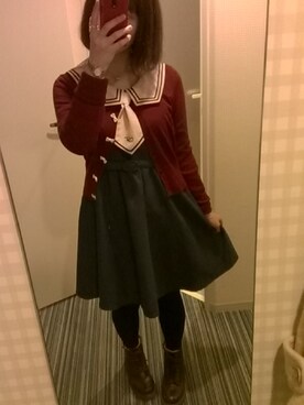 「MILK（ミルク）のアイテム（リング）」を使った、みーさん（レディース・155cm）の冬コーディネート