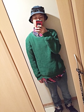 「HiLDK（ハイエルディーケー）のアイテム」を使った、MoJ@さん（メンズ・173cm）の秋コーディネート