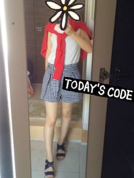 「TORY BURCH（トリーバーチ）のアイテム（トップス）」を使った、もるとんさん（レディース・153cm）の秋コーディネート