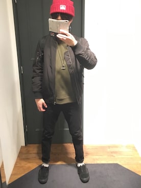 Taki(プチプラ)さん（メンズ・180cm）の冬コーディネート