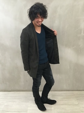 「TORNADO MART（トルネードマート）のアイテム」を使った、KAWAKAMIさん（メンズ・176cm）の秋コーディネート