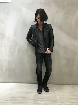 「TORNADO MART（トルネードマート）のアイテム」を使った、KAWAKAMIさん（メンズ・176cm）の冬コーディネート