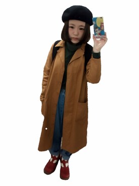 「MERLOT（メルロー）のアイテム（その他アウター）」を使った、w a k a m e .さん（レディース・148cm）の冬コーディネート