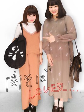 「w closet」｜「アイテム（その他シューズ）」を使った、w a k a m e .さん（レディース・148cm）の秋コーディネート