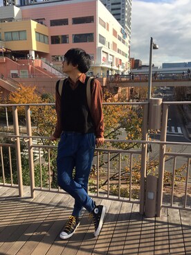 のりともさん（メンズ・172cm）の冬コーディネート