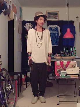 「チャイハネ（チャイハネ）のアイテム（スニーカー）」を使った、ぬんさん（メンズ・163cm）の秋コーディネート