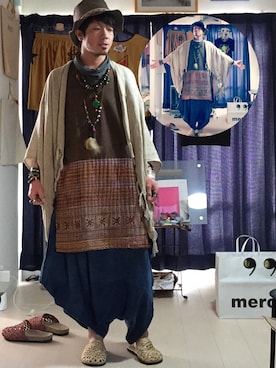 「MALAIKA（マライカ）のアイテム（パンツ）」を使った、ぬんさん（メンズ・163cm）の冬コーディネート