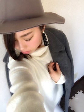 「HERE'S（HERE'S）のアイテム（ジャケット/アウター）」を使った、Miyさん（レディース・155cm）の春コーディネート