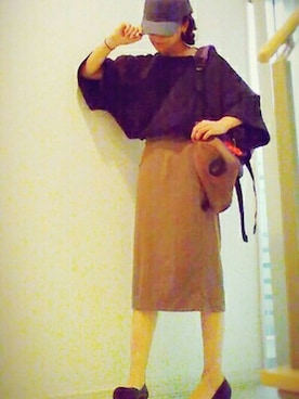 「Raisonne（レゾネ）のアイテム」を使った、taoさん（レディース・155cm）の夏コーディネート