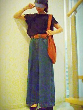 「Raisonne（レゾネ）のアイテム」を使った、taoさん（レディース・155cm）の夏コーディネート