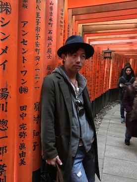 「アイテム（財布/小物）」を使った、Chuckyさん（メンズ・169cm）の秋コーディネート