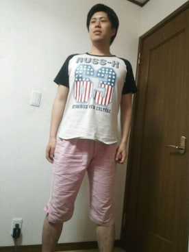 「RUSS-K（ラスケー）のアイテム」を使った、daiki takahiraさん（メンズ・172cm）の春コーディネート