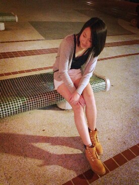 「アイテム（ブーティ、ゴールド系）」を使った、kwankiuさん（レディース・163cm）の夏コーディネート