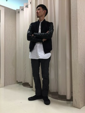 「オールスター」｜「アイテム（ブルゾン）」を使った、tsuru0913さん（メンズ・169cm）の秋コーディネート