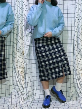 「アイテム（ドレスシューズ、パープル系）」を使った、bettykwokさん（レディース・151cm）の冬コーディネート