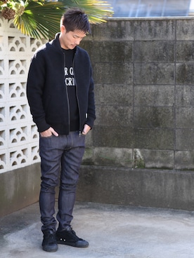 「アイテム（ミリタリージャケット）」を使った、TANAKA (GARDEN CREW)さん（メンズ・173cm・30代）の秋コーディネート