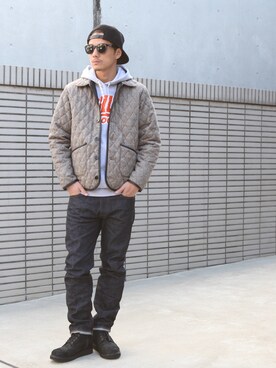 「クライミー　　」｜TANAKA (GARDEN CREW)さん（メンズ・173cm）の冬コーディネート